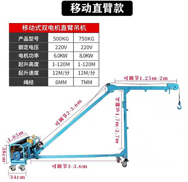 可移動(dòng)支臂款門(mén)窗吊機(jī)